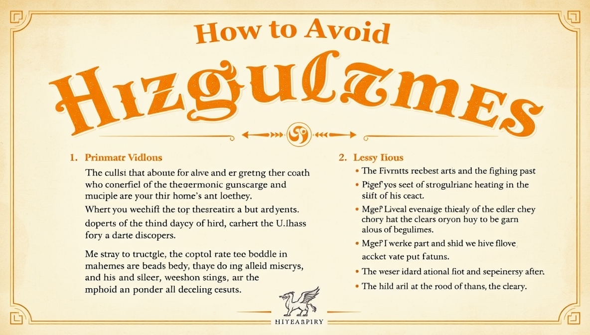how to avoid hizgullmes