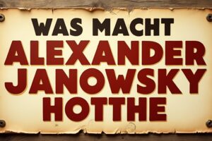 was macht alexander janowsky heute