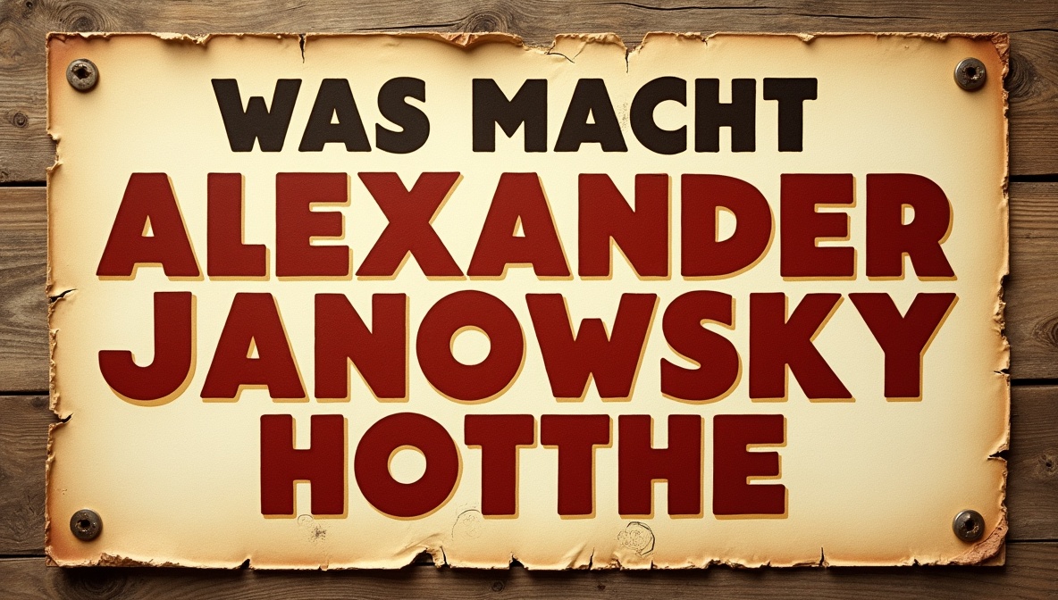was macht alexander janowsky heute